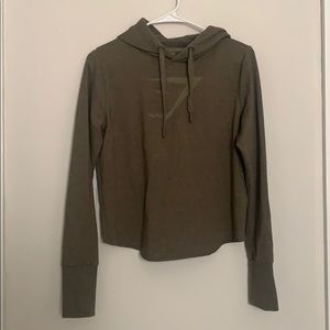 Olive green Gymshark sweatshirt